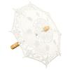 Beautiful Craft Umbrella Small Size Stage Performance Lace Umbrella Wedding DecorationBeige Small