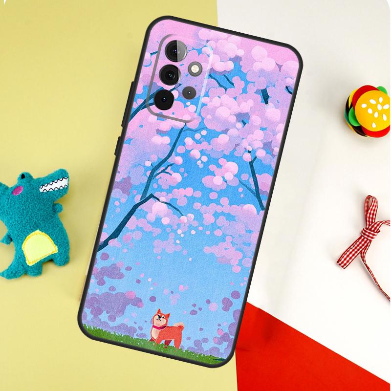 Animal Shiba Inu Dog For Samsung Galaxy A54 A34 A14 A55 A35 A15 A53 A33 A13 A05 A06 A16 A22 A32 A52 Phone Case