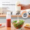 Squeeze Bottle Set: Plastic Kitchenware for Salad Dressings, Tomato Sauce, and Honey with Five-Hole Design