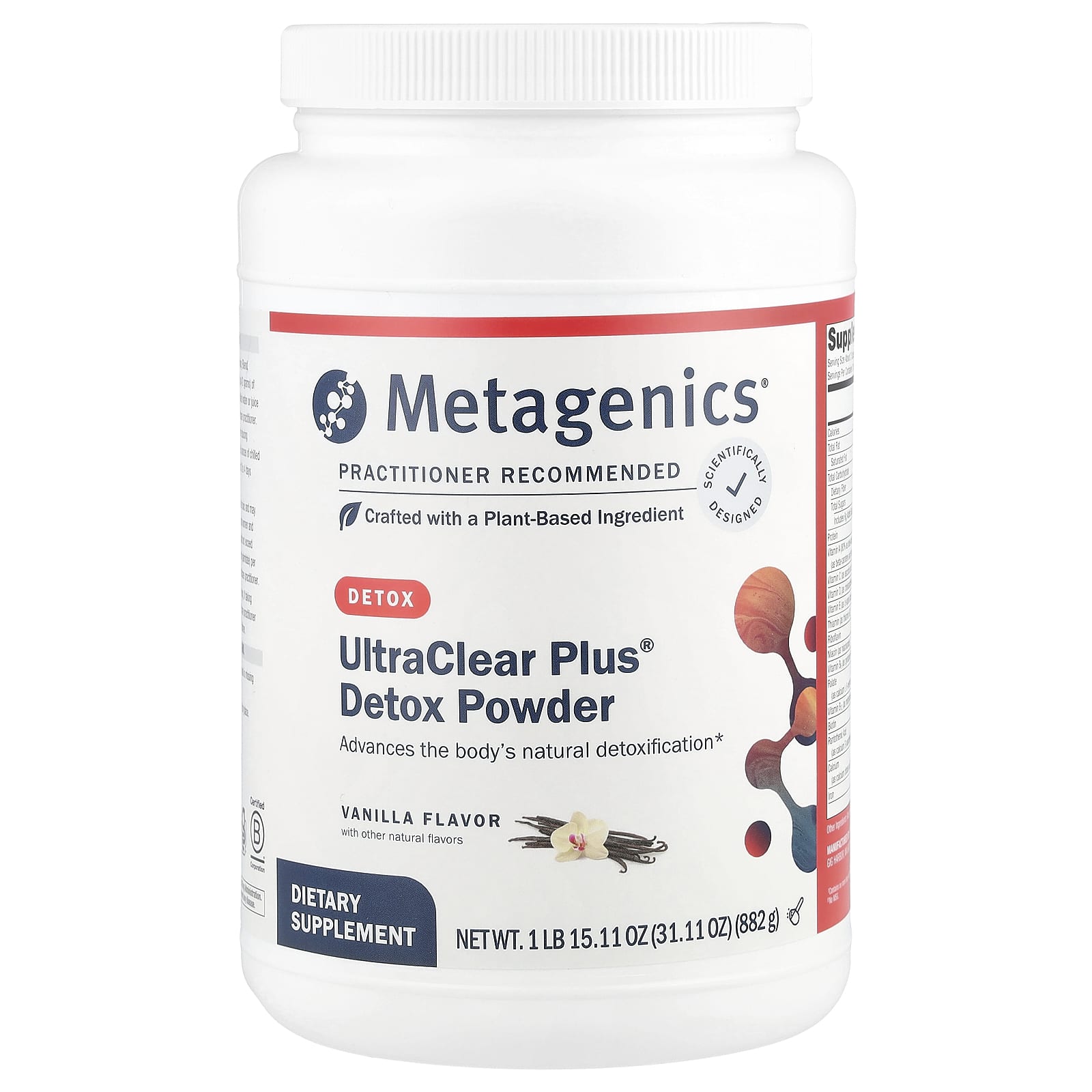 

Ultraclear Plus® Detox Powder, Vanilla Flavor, 882G (31.11Oz)