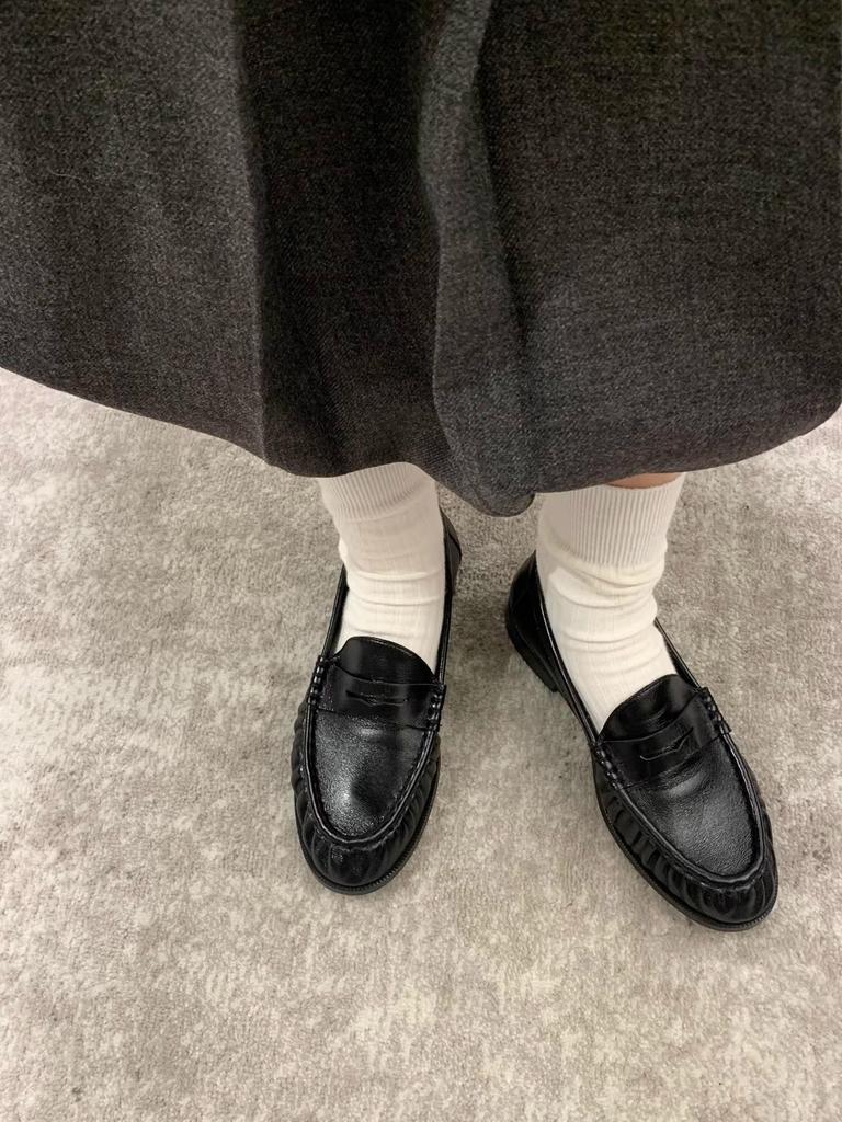 Mocassini Slip-on Retro in Pelle Morbida da Donna - Nuovi Arrivi Primavera 2026, Punta Affusolata, Scollo Basso, Stile JK Britannico