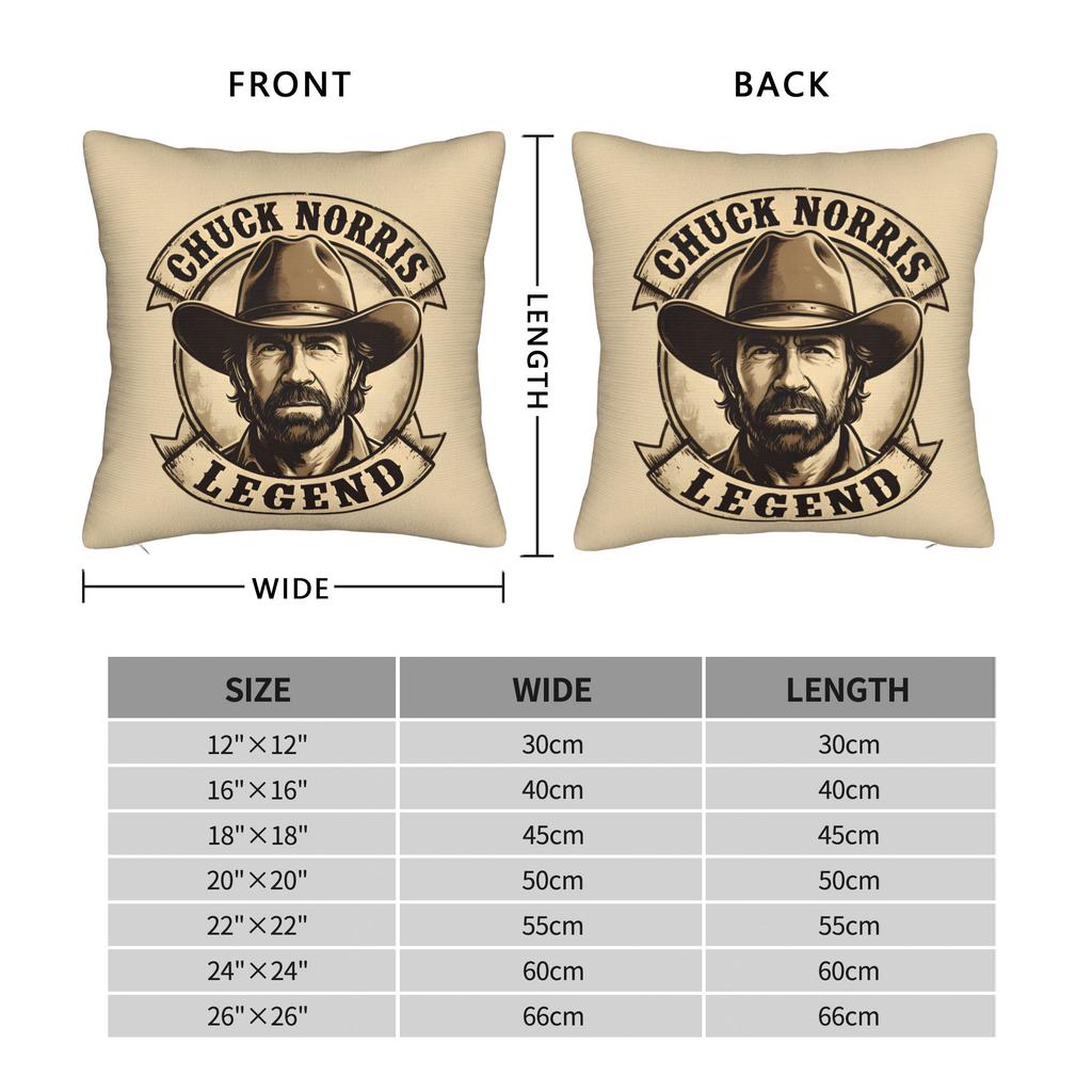 Chuck Norris Throw Pillow Cover Polyester Throw Pillow , Creative Pillowcase