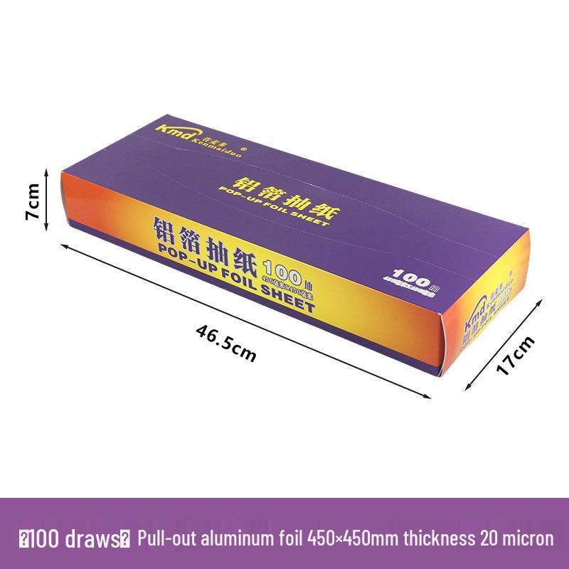 Verdickte lebensmittelechte Aluminiumfolie für Heißluftfritteuse, Ofen, Grill, zum Backen von Kartoffeln, Mais und Kuchen