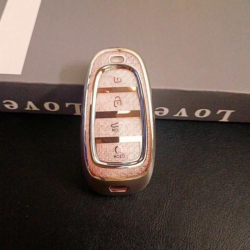 

Tpu For Hyundai Palisade Tucson Santa Fe Atos Solaris Prime Nexo Sonata Staria Ioniq Car Key Case Cover Fob Accessories