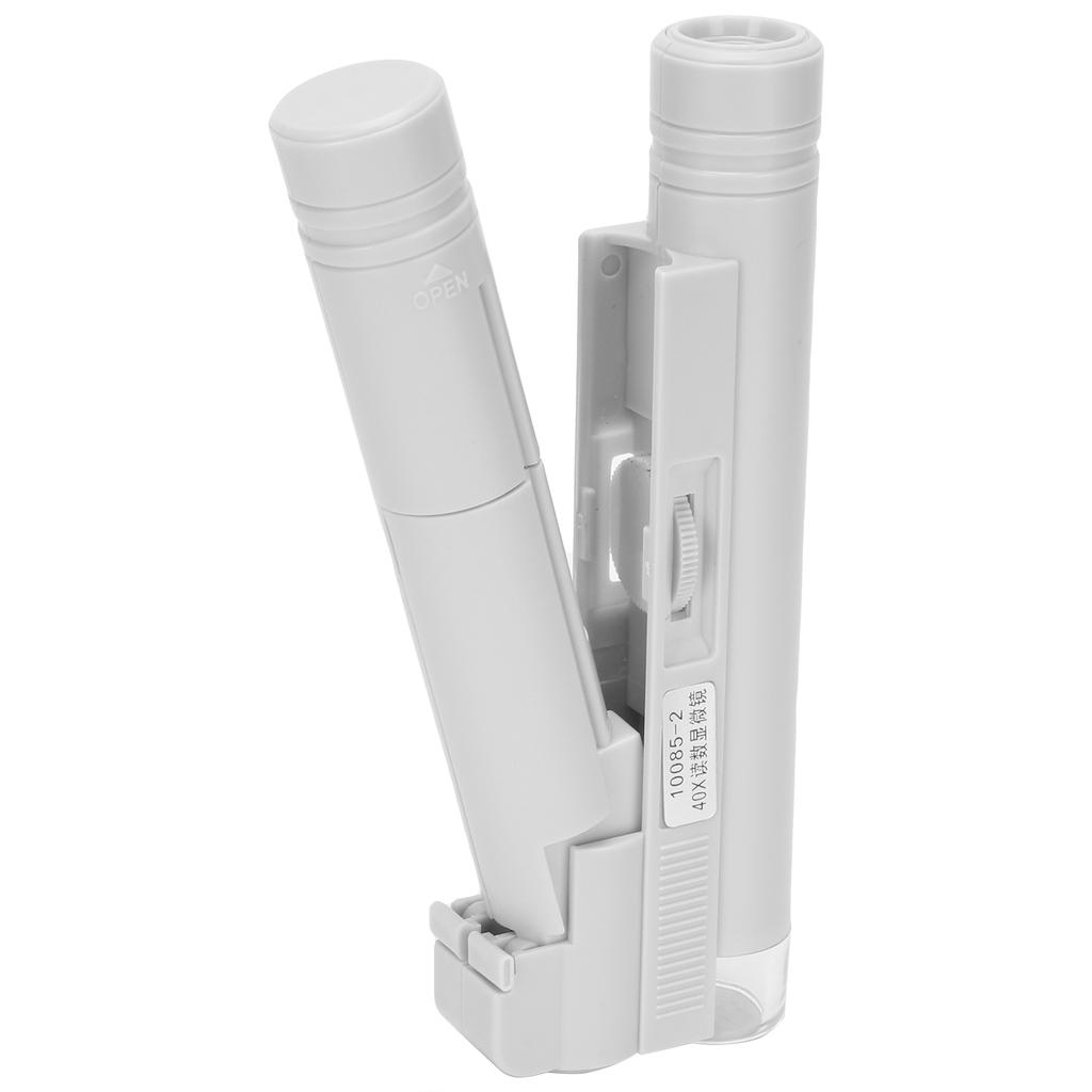 40X Professional Portable Microscope LED Magnifying Glass for Jewelry Identification