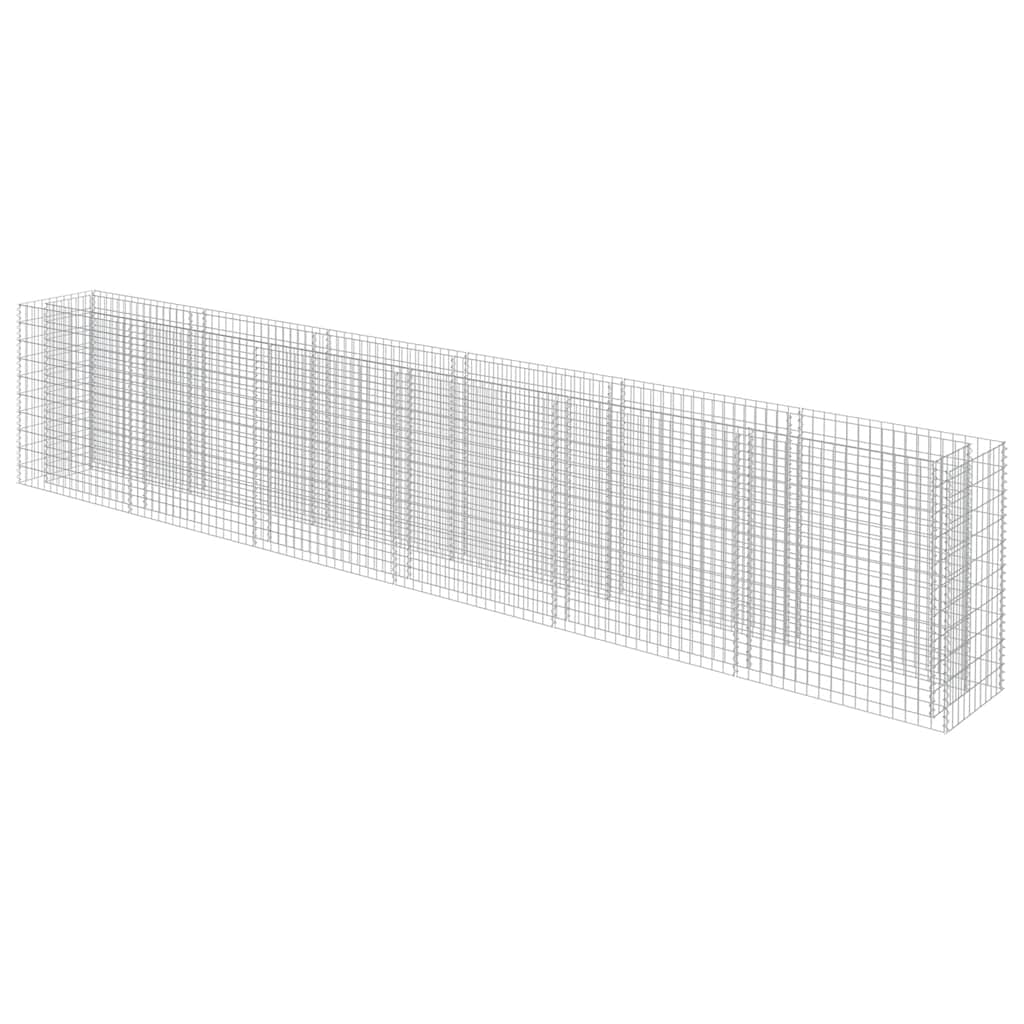 vidaXL Gabionen-Hochbeet Verzinkter Stahl 540×50×100 cm