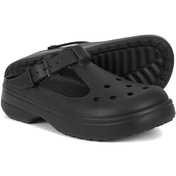 Crocs Women's Black Classic Mary Jane Clogs Cm