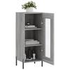 Vidaxl Cabinet, Sonoma Grey Oak, 34.5X34X90 Cm Material Wood-Based