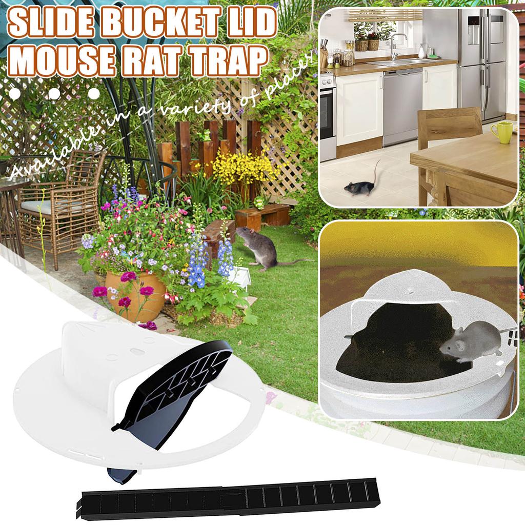 Bucket Lid Mouse Trap Humane Or Lethal Trap Door Style