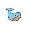 Cartoon Underwater Creatures Metal Pin Set: Whale, Starfish, Turtle