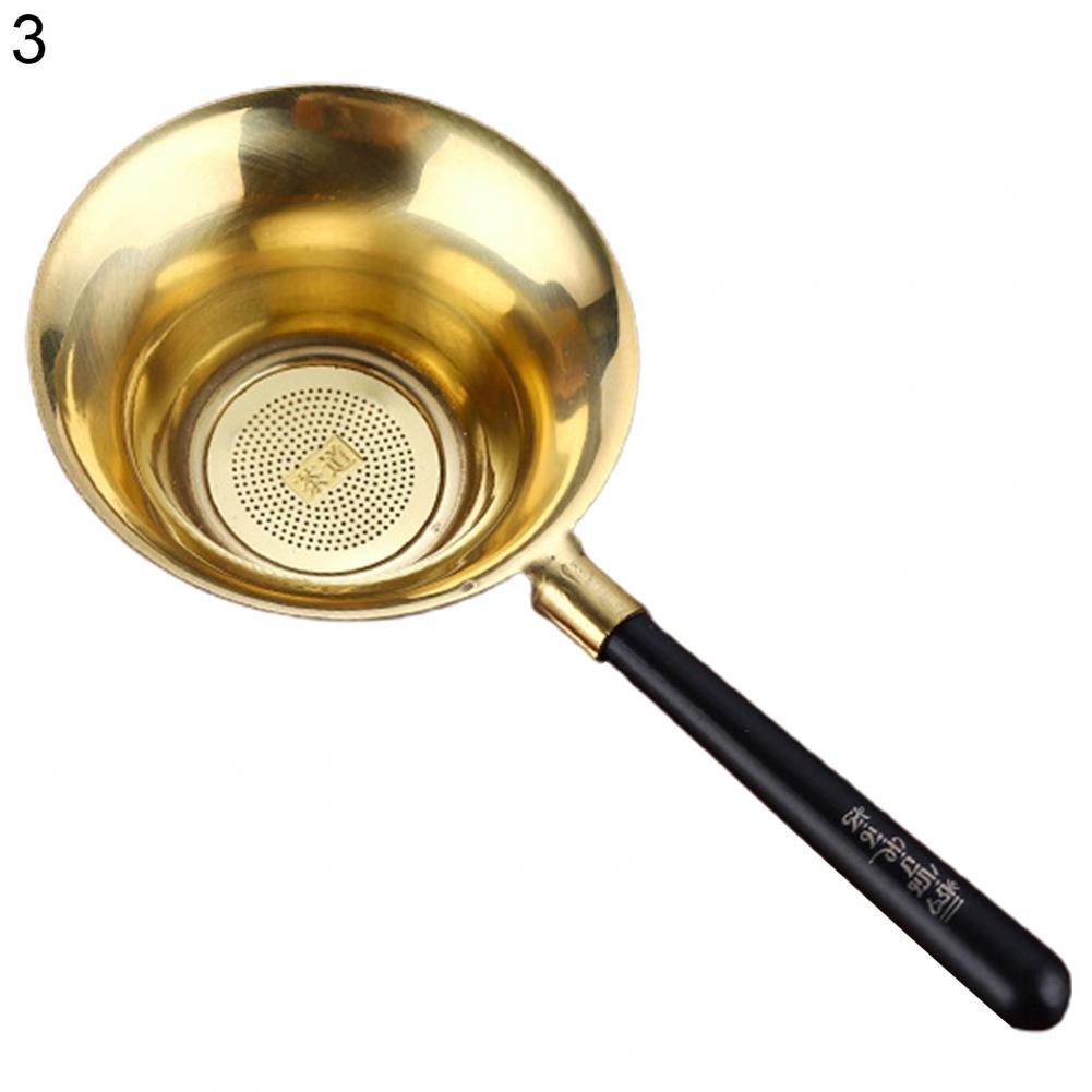 Convenient Tea Drain Filter Golden Tea Coffee Strainer Fine Mesh Filter Multi-purpose Eco-friendly Tea Spoon for Restaurant