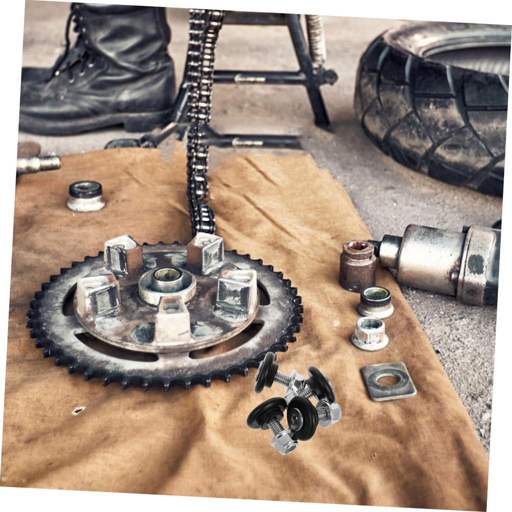 ELAYARD 4pcs Aluminum Composite Tail Box Buckle Spacer Motorcycle Trunk Bracket Base Fast Release