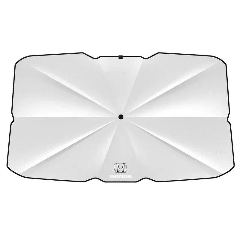 Car Hot 2025 Car windshield Sunshade Foldable Umbrella Protector Parasol For Honda Civic XR-V HR-V City Accord Odyssey Spirior C
