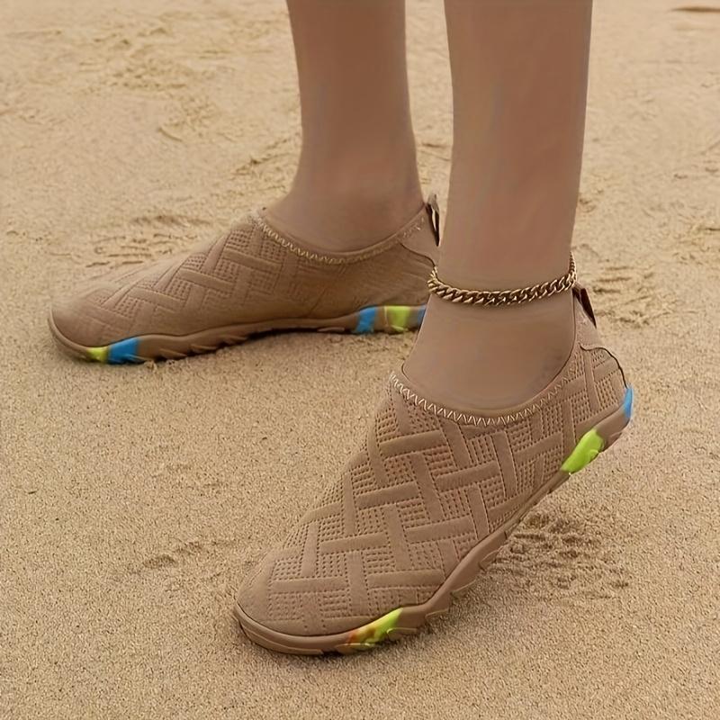 Women's Minimalist Water Shoes - Slip-On Quick-Dry River Sneakers, Round Toe Non-Slip Beach & Outdoor Sport Sandals for Summer