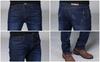 Soinnga Men's Skinny Jeans, Stretch Straight Denim Pants, Long Pants, Casual, All Season, Slim Fit, Blue, Size 32