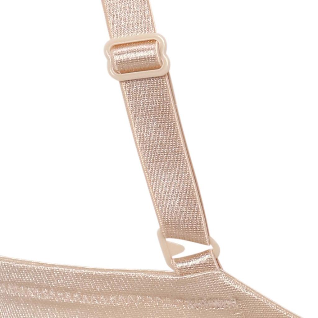 Triumph Angel Slimline 502 Side Slim 00NZ Bra(R) Bra, 10207478, Underwired, Padded, Gathering, Fit, 3/4 Cup, D70, (Beige)