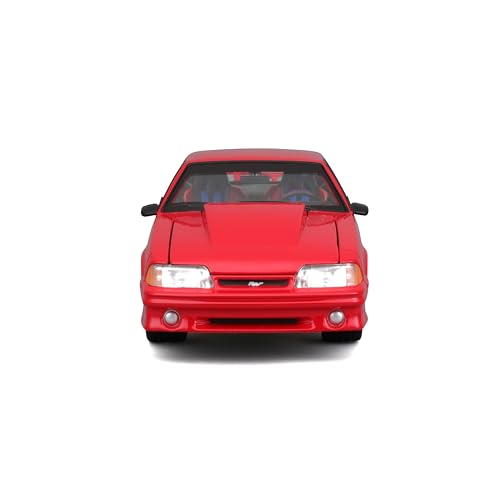 Maisto 1/24 Scale Ford Mustang SVT Cobra 1993 Red Custom Classic Muscle Series / Diecast Model Car, Finished Model 32549