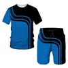 Sommer Männer Trend Trainingsanzüge Mode Harajuku Oansatz Kurzarm Übergroßen T Freizeit Shorts 2 Stück Outfit Outdoor Sport Sets