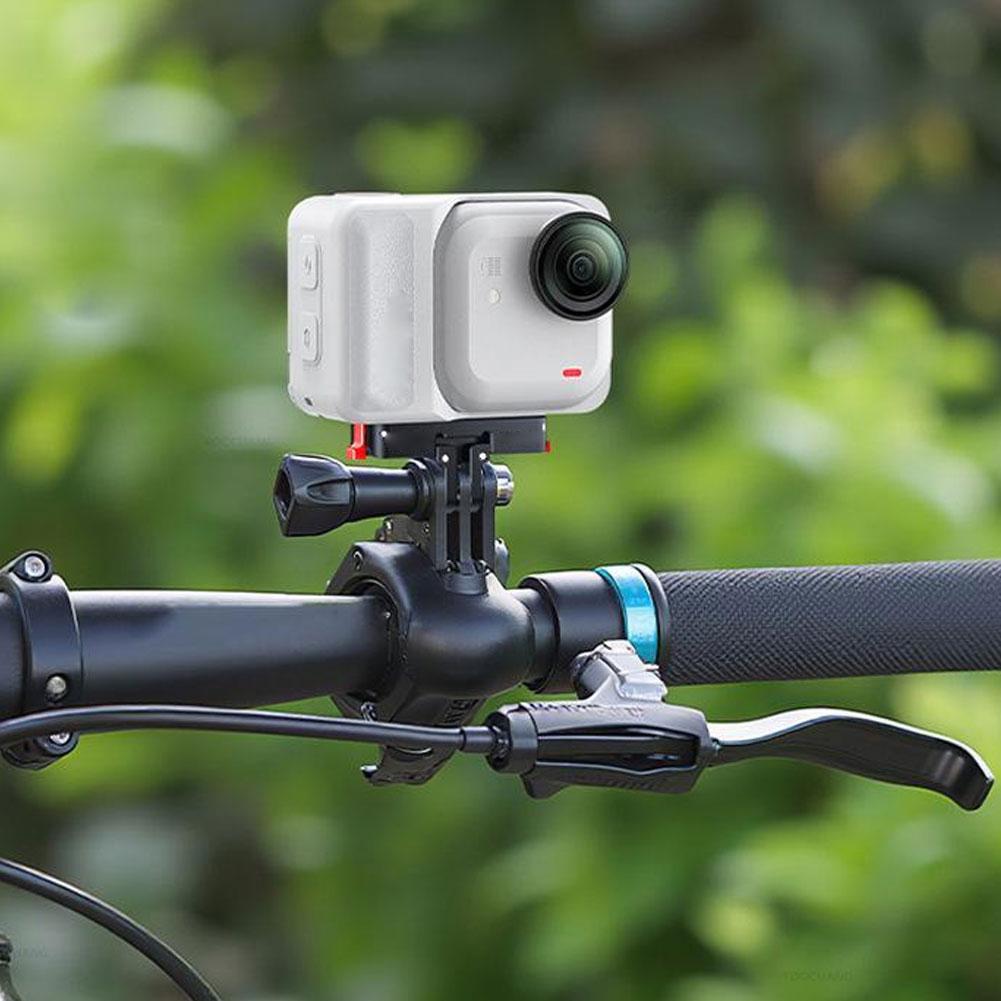 For Insta360 Go Ultra Metal Quick-Release Base Dual-port Design With 1/4" Screw Holes Foldable Dual-Claws Base Extension Bracket