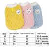 New Warm Winter Cat Clothes Cartoon Bear Cold Protection Cat Vest Fleece Pet Apparel for Small Dogs Puppies Kitten