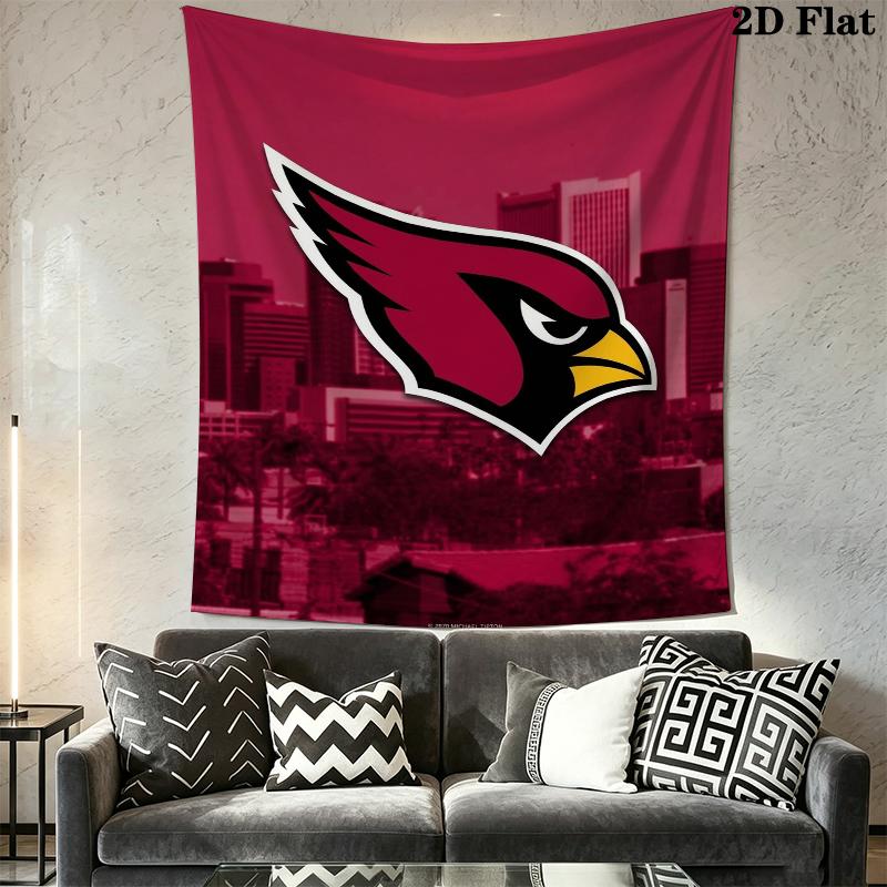 Arizona Cardinals Wall Tapestry Aesthetic Wall Hanging Printed Fabric Blanket Decorative Tapestries for Bedroom Living Room Home Decor