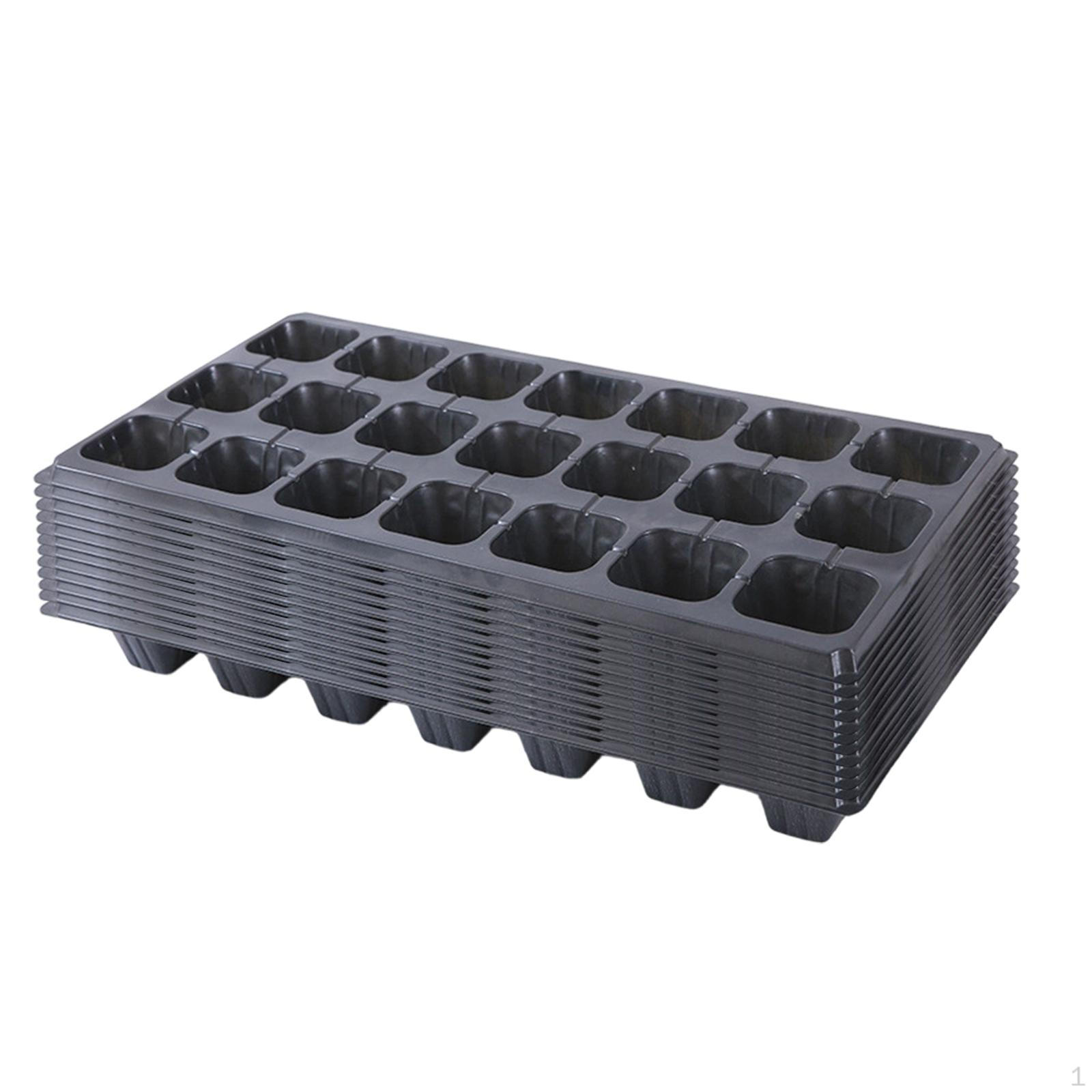 

12 Cellular Seed Trays with Drainage Hole, Starter Pots for Fruit 21 cell