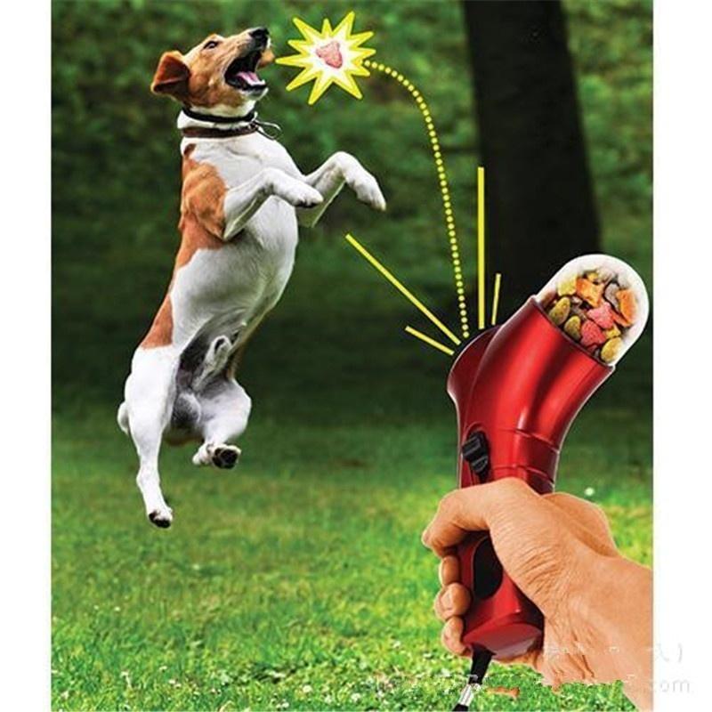 Pet Dog Treat Launcher Training Toy Dog Training Snacks Feeder
