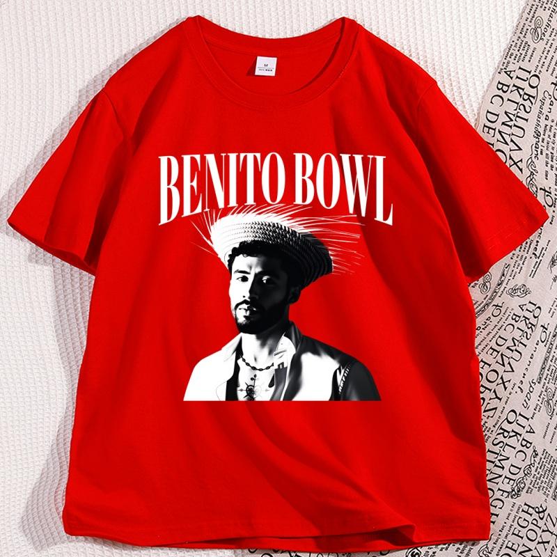 

Bad Bunny Benito Bowl T Shirt Bunny Halftime Show TShirt Funny Tee Mens Home Clothes Oneck Short Sleeve Tshirts Streetwear S