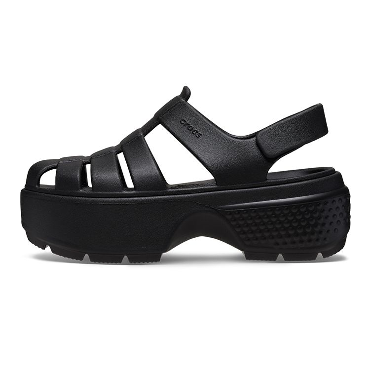 Crocs Stomp Fisherman Sandal Women Black 209938-001 34-35