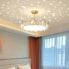 Modern Crystal Crown LED Ceiling Chandelier Lights Children Girls Bedroom Study Living Kid's Room Pendent Lamp Home Decoration