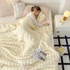 Bubble Fleece Coral Blanket for Office or Sofa