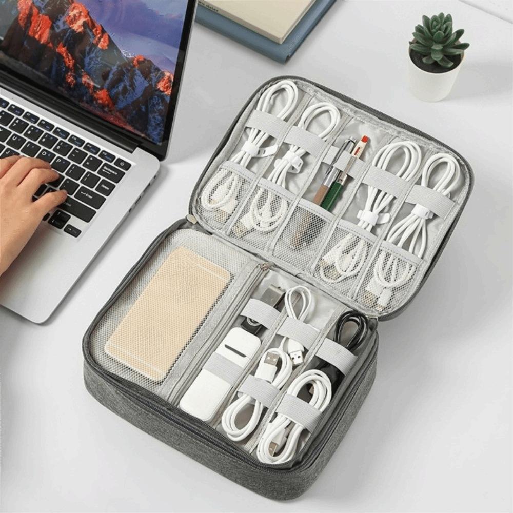 Dust-proof Digital Storage Bag Zipper Prevent Scratches Charger Storage Bag Protective Lightweight Digital Accessories Bag