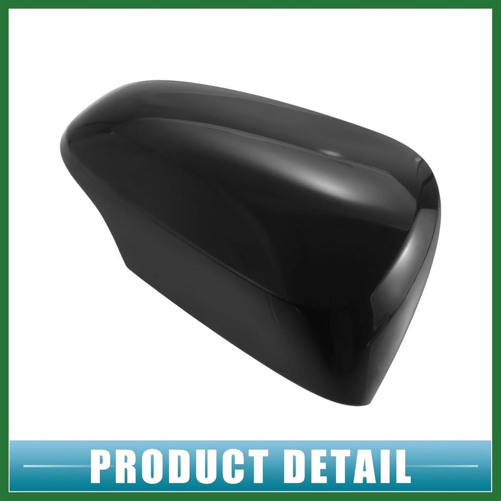 Motoforti Rückspiegelkappe Rechts für Seitenspiegel Tür für Toyota Prius C 2012-2018 ABS-Kunststoff Schwarz Langlebig