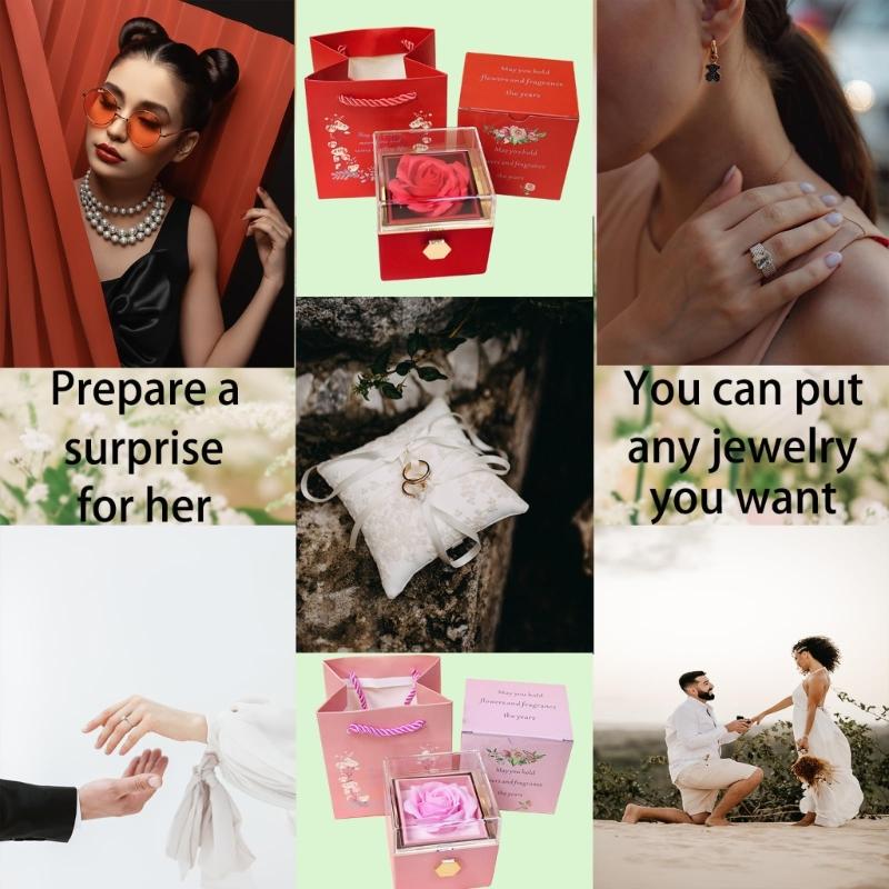 Acrylic Jewelry Box Romance Valentines Gift with Sturdy Designs for Travel Use