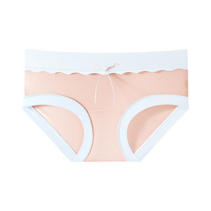 Female Summer 10A Mulberry Silk Antibacterial Crotch Breathable Bag Hip Stretch No Trace Briefs