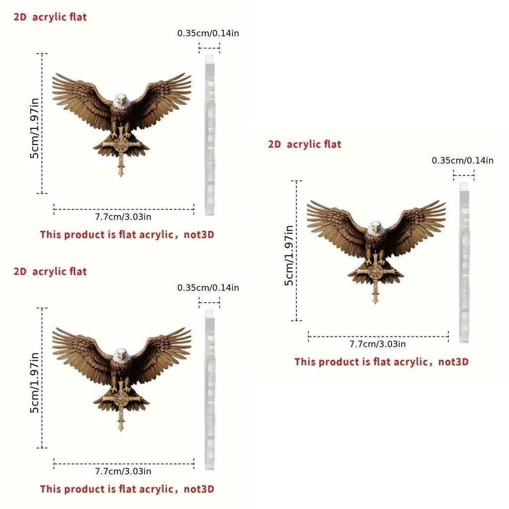 Vintage Acrylic Eagle Cross Car Hanging Ornament Perfect For Stylish Interior Decor