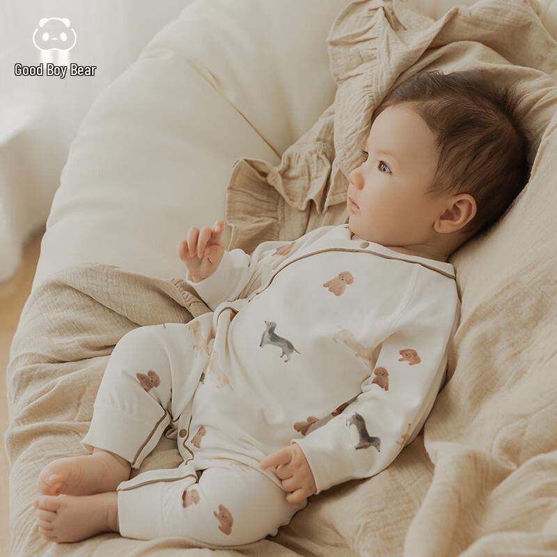 

Newborn Long-Sleeve Wrap-Around Romper (2-Pack) 52cm