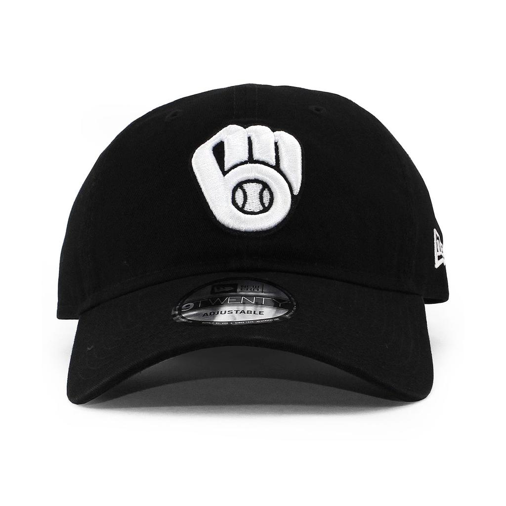 [New Era] Cap 9TWENT Strapback CORE CLASSIC STRAPBACK CAP 920 Hat MLB NBA NFL NCAA (Milwaukee Brewers (Black)) [Used]