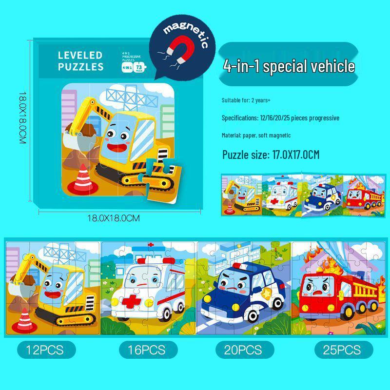 

Детский магнитный пазл «Тираннозавр Рекс» - Развивающая игрушка для концентрации и раннего обучения