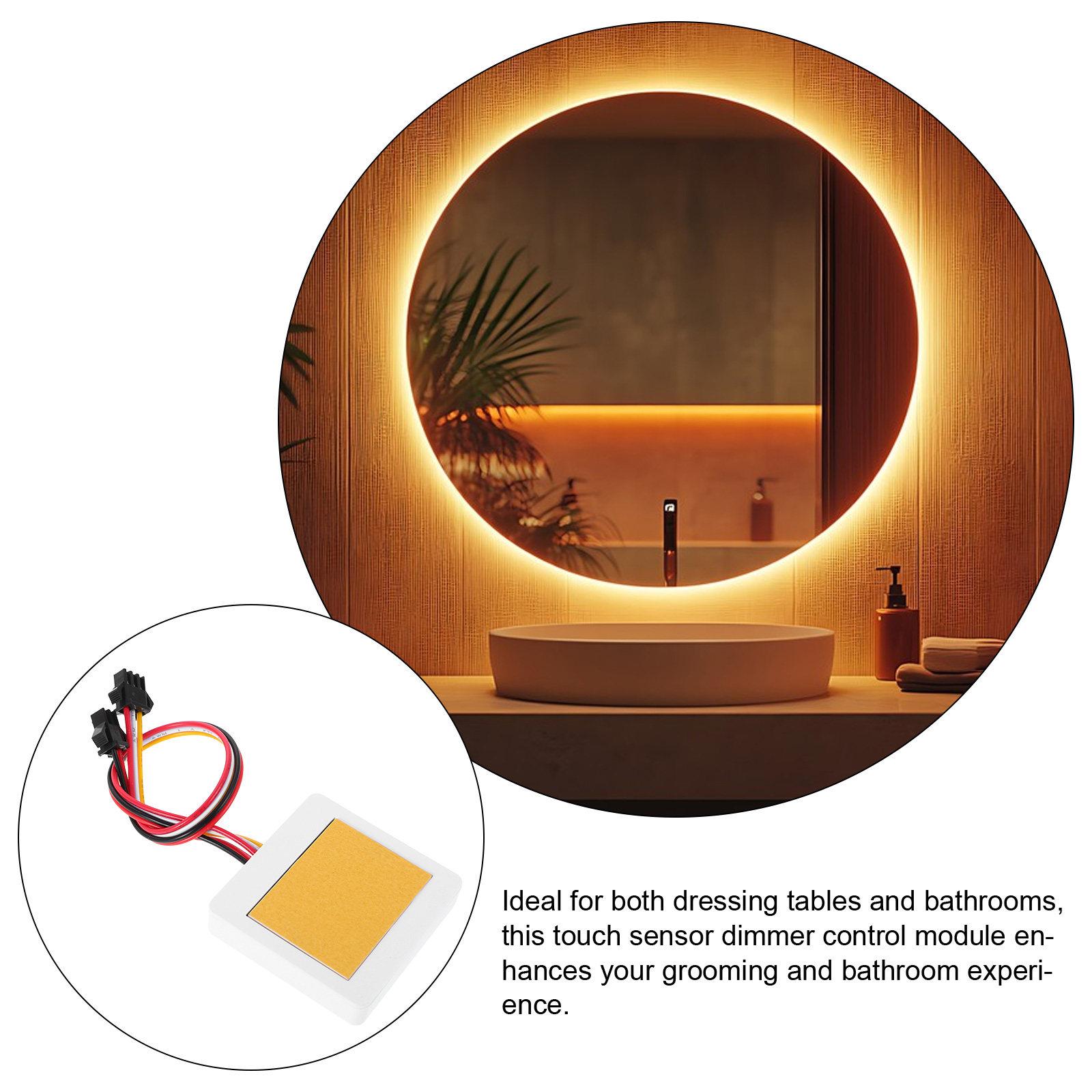 

Square Single Touch LED Smart Makeup Mirror Switch Touch Sensor Dimmer Module Vanity Bathroom Light Control Replacement Adapter China Mainland