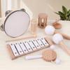 Percussion wooden sand hammer toy sand ball children enlightenment music backing track kindergarten beech sand hammer