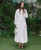 Rosiro Balloon Long Skirt White
