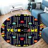 Pac-Man Custom Name Round Area Rug,Carpet Rug for Living Room Bedroom Sofa Playroom Decor,Non-slip Floor Mat