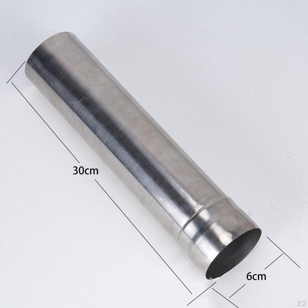 Dia 2.36 Inch Flue Extension Tube Chimney Pipe Fire Place Stove for Hiking Camping Tent