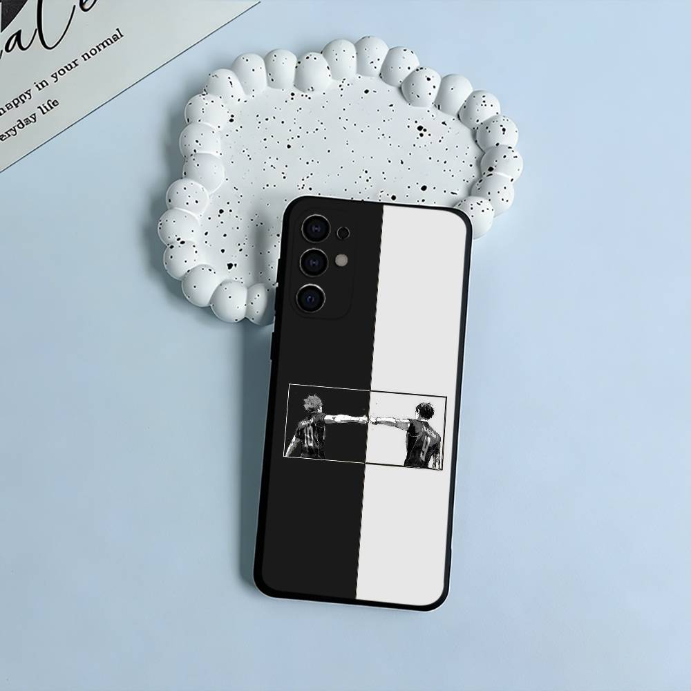 Shonen anime-H-Haikyu Phone Case For Samsung S25,S24,S21,S22,S23,S30,Ultra,S20,Plus,Fe,Lite,Black Soft Silicone