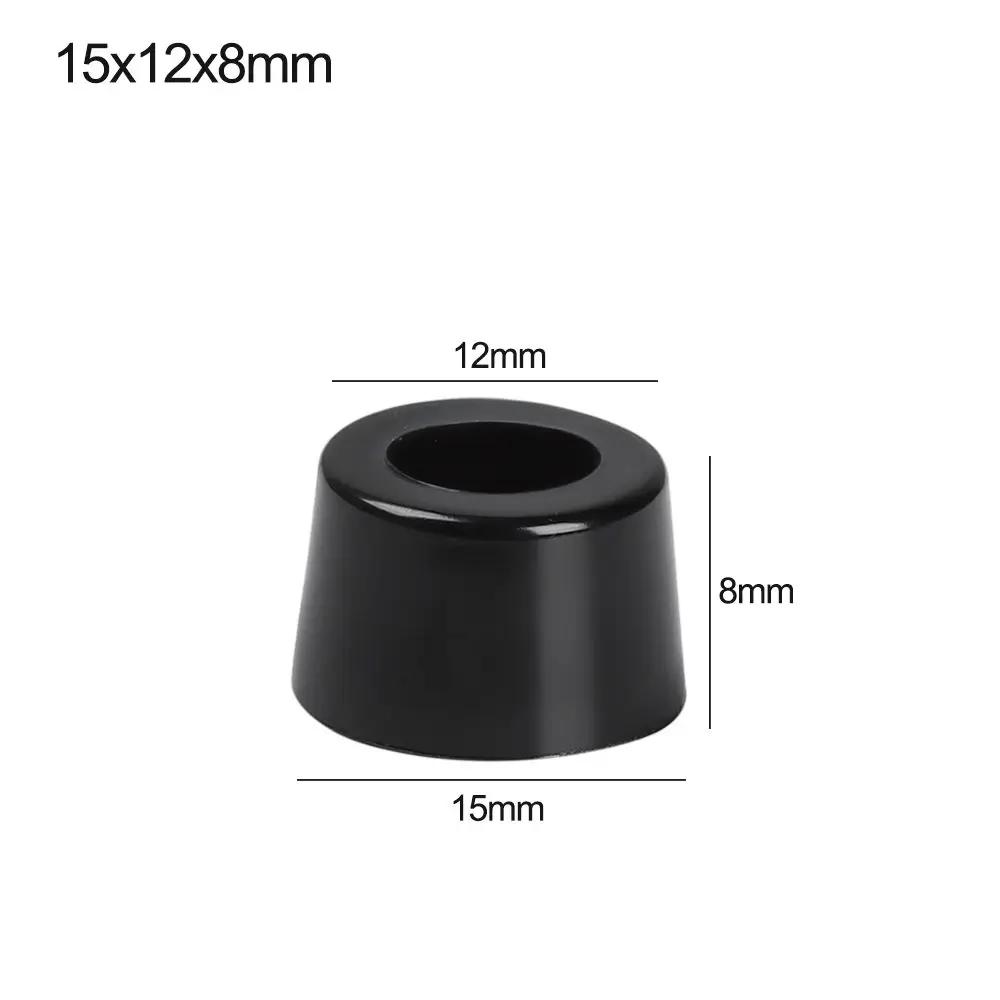 10pcs Anti Slip Furniture Legs Feet Black Speaker Cabinet Bed Table Box Conical Shock Pad Floor Protector Furniture Parts