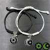 Sun Moon Couple Bracelets Adjustable Hand Chain Retro Braided Bracelet  Couple Jewelry Gift