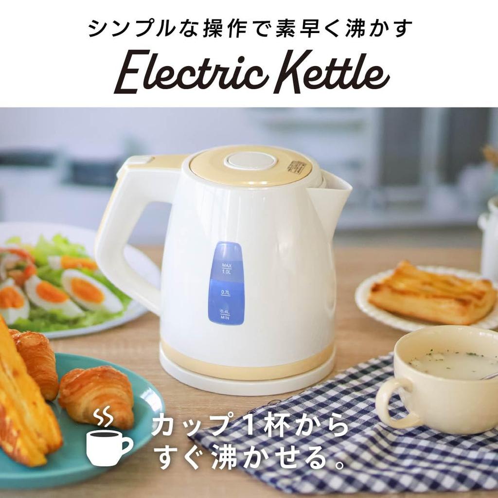 Electric Kettle, Beige, COK-WS90A-U, 08-1206