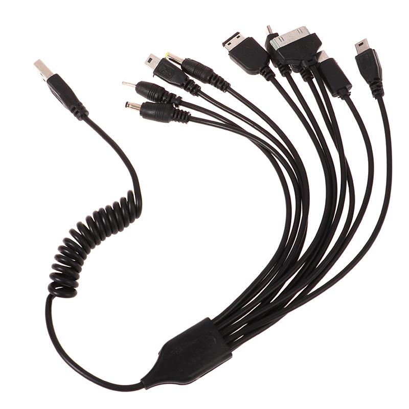 1 Stück 10 in 1 Micro-USB-Mehrfachstecker-Ladekabel Universelles USB-Adapterkabel Datenkabel Multifunktionales Datenübertragungskabel