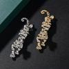 Tiger Brooch Corsage Pin - Fashionable Metal Animal Jewelry for Suit Jackets